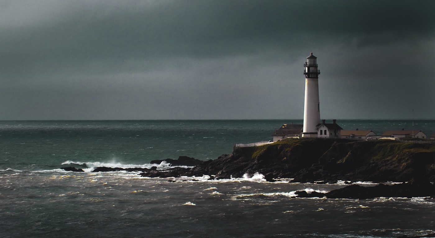 Lighthouse on the shore